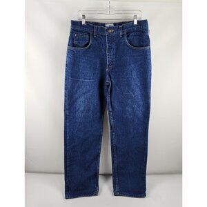 Tyndale Jeans Mens 34x30 Blue Amtex Classic Relaxed Fit FR Work Pants USA J230T